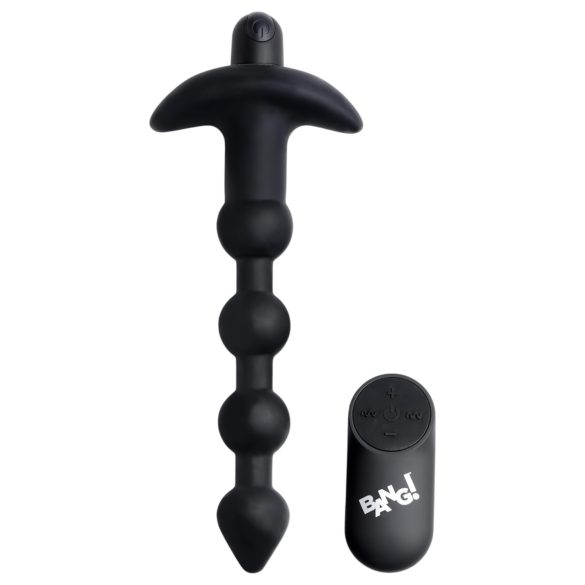 Bang! - vibrador anal recargable con radio (negro)