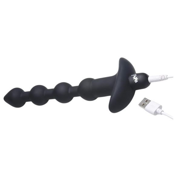 Bang! - vibrador anal recargable con radio (negro)