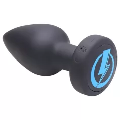   Zeus - vibrador anal electroestimulador inalámbrico - silicona negra