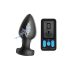 Zeus - Vibrador anal E-Stim con control remoto (negro)