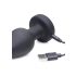 Zeus - Vibrador anal E-Stim con control remoto (negro)