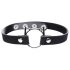 Master Series Gatita Traviesa - collar con anillo de cabeza de gato (negro)