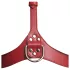 Arnés corporal con cuello (rojo) - M/L