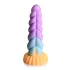 Creature Cocks Mystique - dildo unicornio realista 21cm silicona lila amarillo