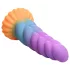 Creature Cocks Mystique - dildo unicornio realista 21cm silicona lila amarillo