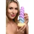 Creature Cocks Mystique - dildo unicornio realista 21cm silicona lila amarillo