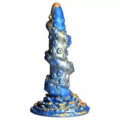   Creature Cocks Kraken - dildo tentáculo espiral - 21cm - dorado azul