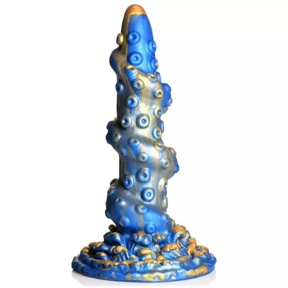 Creature Cocks Kraken - dildo tentáculo espiral - 21cm - dorado azul