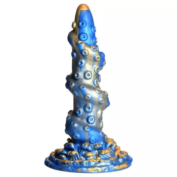 Creature Cocks Kraken - dildo tentáculo espiral - 21cm - dorado azul