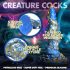 "Pulpo Espiral de Kraken - Dildo 21cm (oro-azul)"