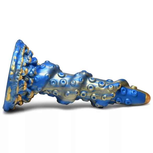 Creature Cocks Kraken - dildo tentáculo espiral - 21cm - dorado azul