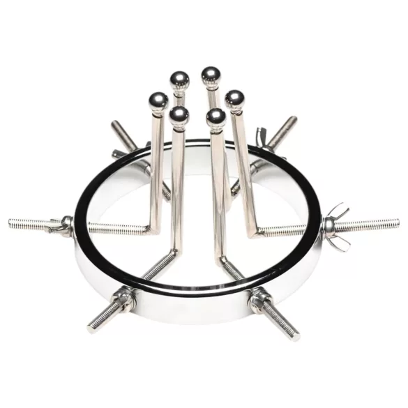 XR Brands Oculus - dilatador anal de acero inoxidable - color plata