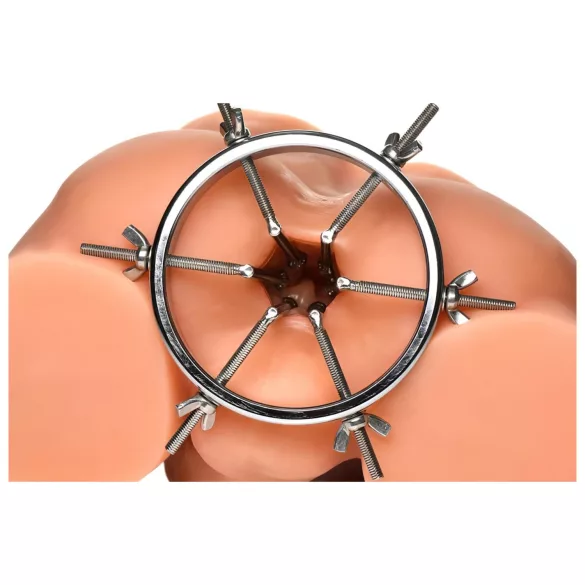 XR Brands Oculus - dilatador anal de acero inoxidable - color plata