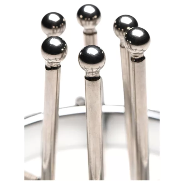 XR Brands Oculus - dilatador anal de acero inoxidable - color plata