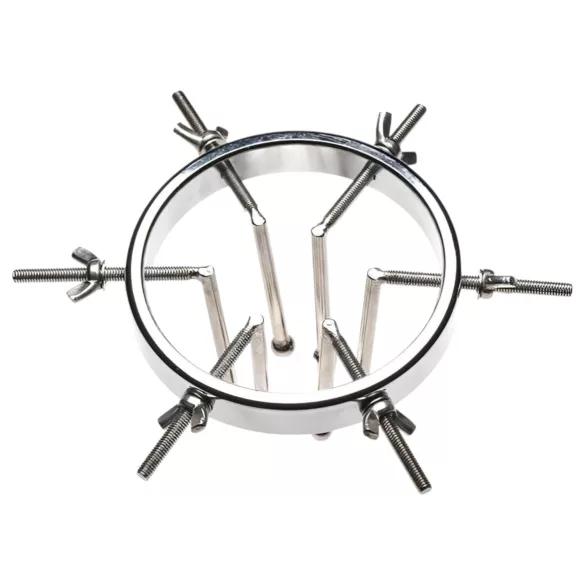 XR Brands Oculus - dilatador anal de acero inoxidable - color plata