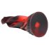 Beso Infernal: Dildo de Silicona Retorcida - 19cm (rojo)