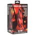 Beso Infernal: Dildo de Silicona Retorcida - 19cm (rojo)