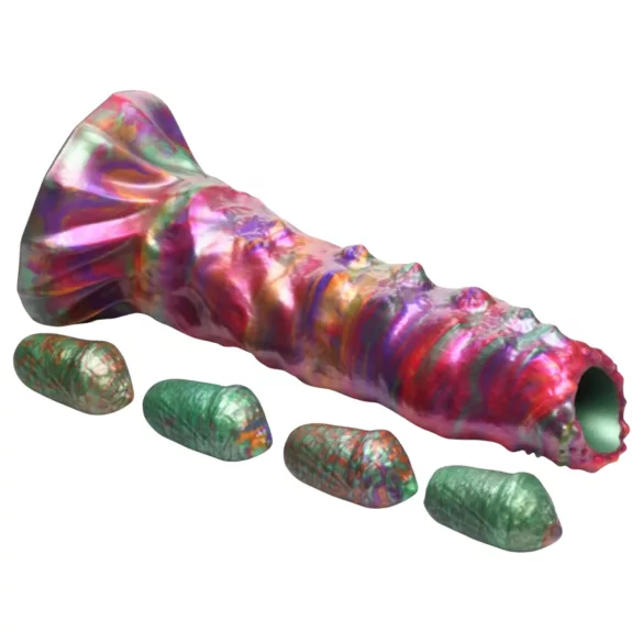 Creature Cocks Larva - dildo ovipositor alienígena - silicona arcoíris