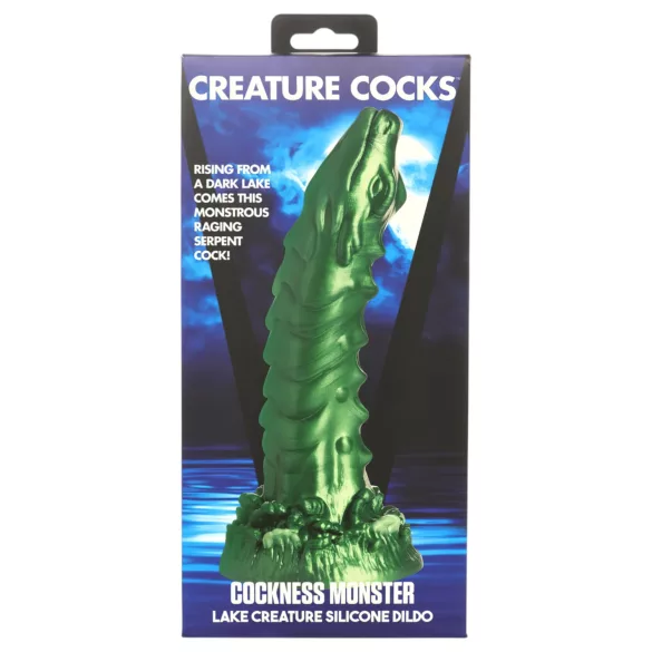 Creature Cocks Cockness Monster - consolador realista de silicona verde