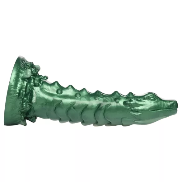 Creature Cocks Cockness Monster - consolador realista de silicona verde
