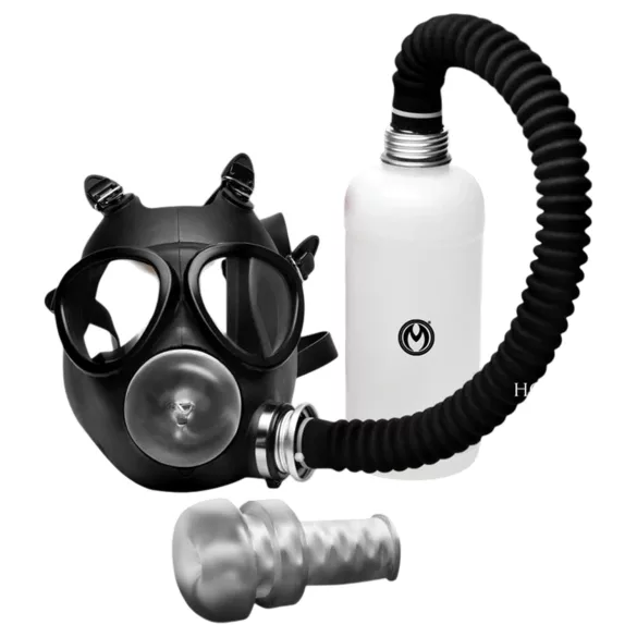 XR Brands - Máscara oral 2 en 1 y inhalador de aromas - negro