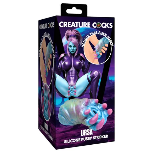 Creature Cocks Ursa - masturbador alienígena silicona azul rosa
