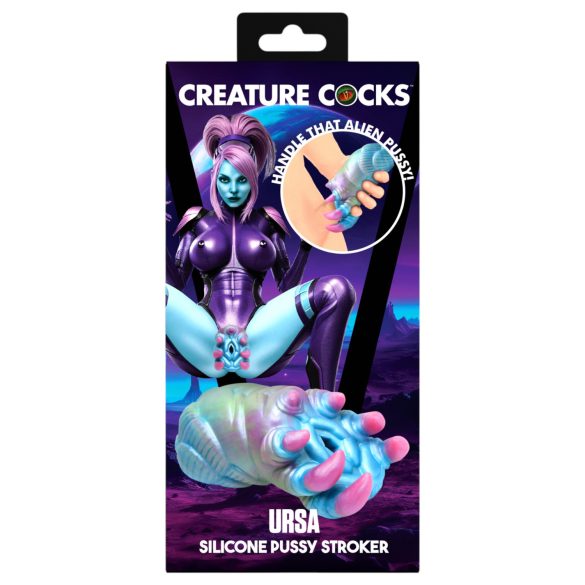 Creature Cocks Ursa - masturbador alienígena silicona azul rosa