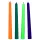 XR Brands - Vela corporal BDSM UV reactiva - colores (4 uds)
