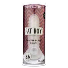   Fat Boy Checker Box - funda para pene 15 cm - silicona blanca