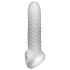 Fat Boy Checker Box - funda pene - textura relieve - 17cm blanco