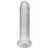 Fat Boy Checker Box - funda pene - textura relieve - 17cm blanco