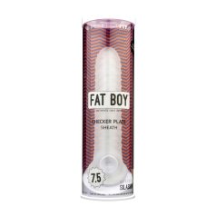 Fat Boy Checker Box - funda para pene - 19 cm - blanco