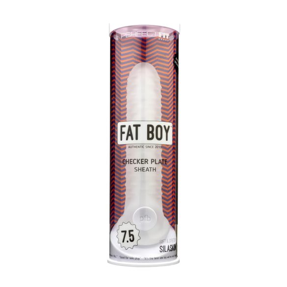 Fat Boy Checker - Funda Pene (19cm) - Blanca