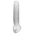 Fat Boy Checker Box - funda para pene - 19 cm - blanco