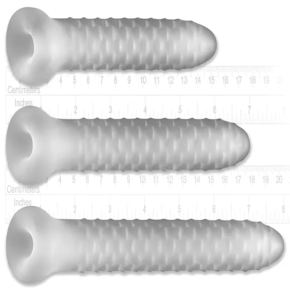 Fat Boy Checker Box - funda para pene - 19 cm - blanco