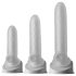 Fat Boy Micro Ribbed - funda para pene texturizada - silicona blanca 15cm