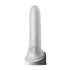 Fat Boy Micro Ribbed - funda pene texturizada - 17cm - blanco