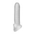 Fat Boy Micro Ribbed - funda pene texturizada - 17cm - blanco