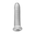 Fat Boy Micro Ribbed - funda pene texturizada - 17cm - blanco