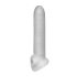 Fat Boy Micro Acanalado - funda para pene (19cm) - blanco