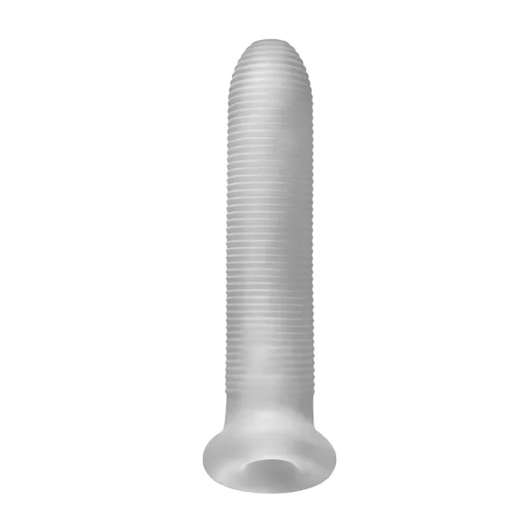 Fat Boy Micro Ribbed - funda para pene texturizada - 19 cm - blanco