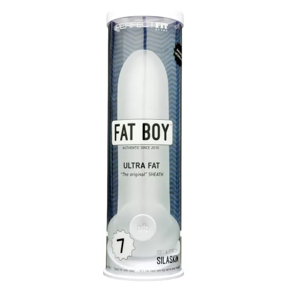 Perfect Fit - Fat Boy Original Ultra Fat - funda para pene (19 cm, blanca)