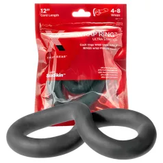 Perfect Fit - anillo para pene grueso - silicona negra 30 cm