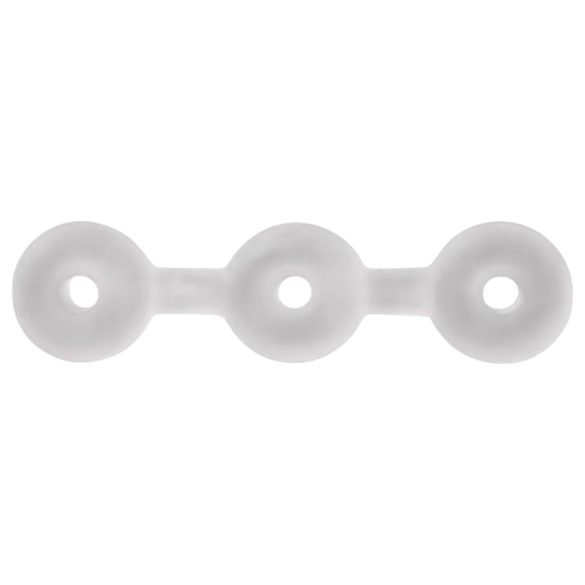Perfect Fit Triple - juego de anillos para el pene (blanco)