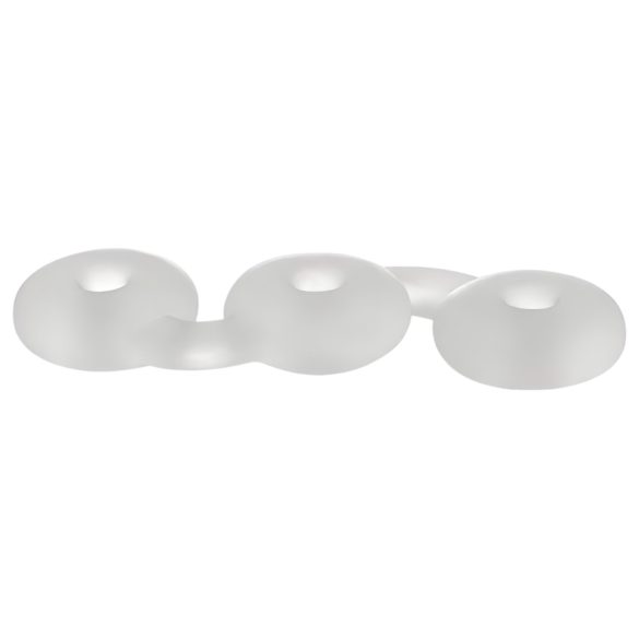 Perfect Fit Triple - anillo para pene set de 3 - silicona blanca