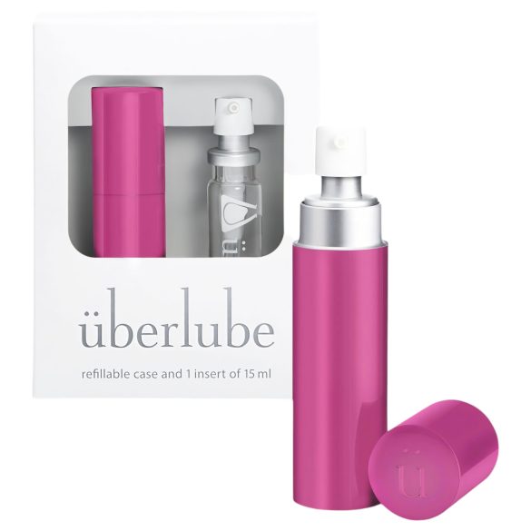 Überlube - lubricante de silicona con estuche de viaje - rosa (15ml)