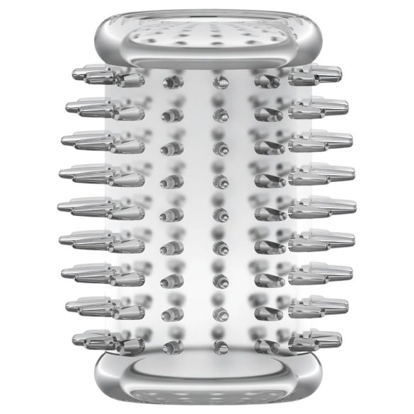 Stay Hard - funda pene texturizada con pinchos - silicona transparente