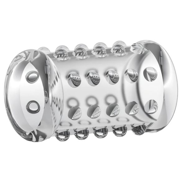 Stay Hard - funda para pene con puntos - silicona transparente