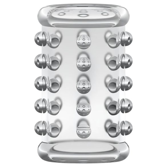 Stay Hard - funda para pene con puntos - silicona transparente