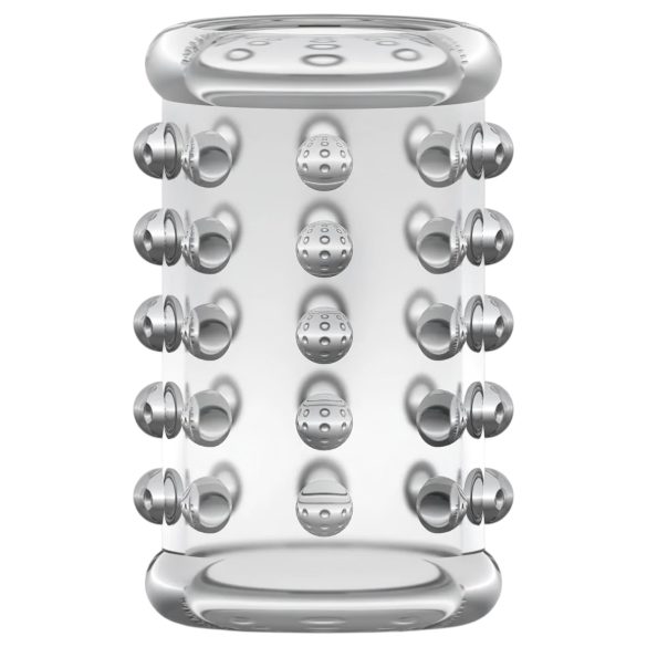 Stay Hard - funda para pene con puntos - silicona transparente